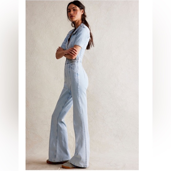 NWT Free People We The Free Jayde Flare Jumpsuit - Picture 7 of 8